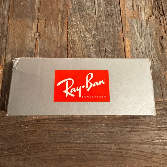 Ray-Ban Silver Box with Red Logo